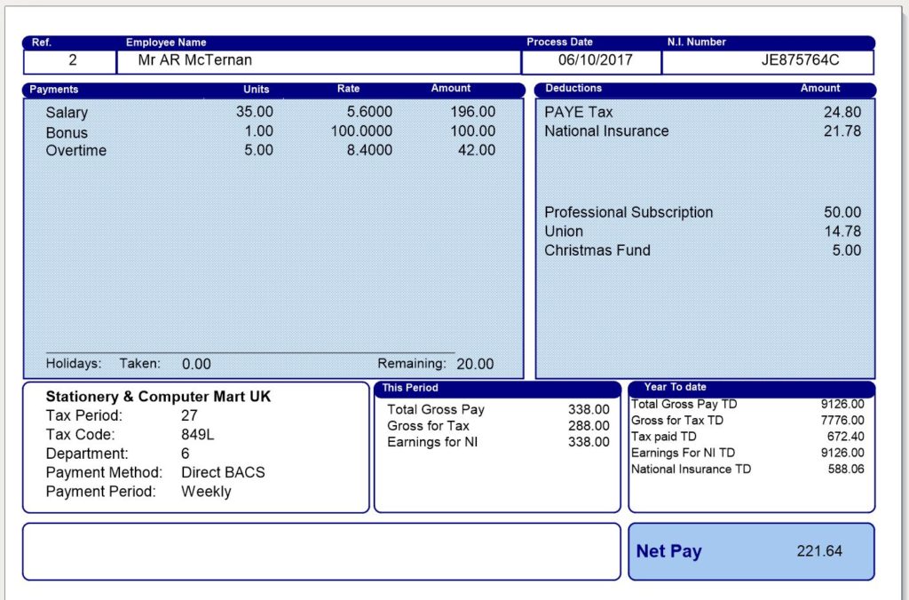 Payslip1 - K Consultants & Co Ltd